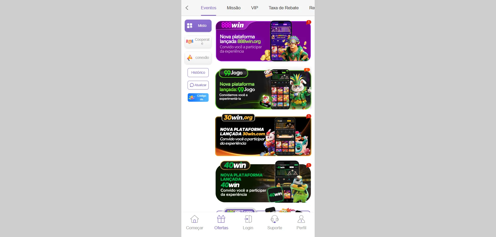 Bônus de boas-vindas da abc bet casino — até €4750 e free spins